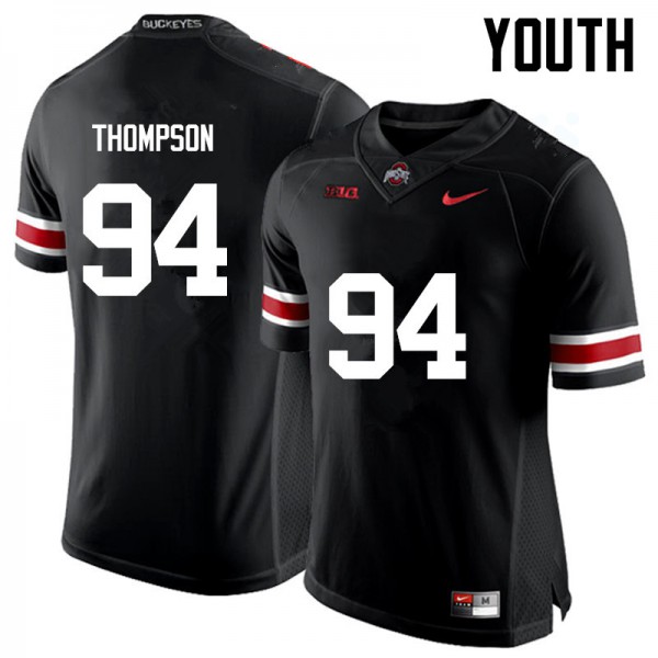 Ohio State Buckeyes #94 Dylan Thompson Youth Stitch Jersey Black OSU62173